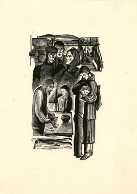 Туров Степан Фёдорович. Лот из 12 иллюстраций и заставок к роману А. Чмыхало «Дикая кровь» с приложением каталога выставки (1983)